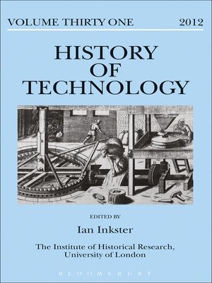 cover image of History of Technology Volume 31